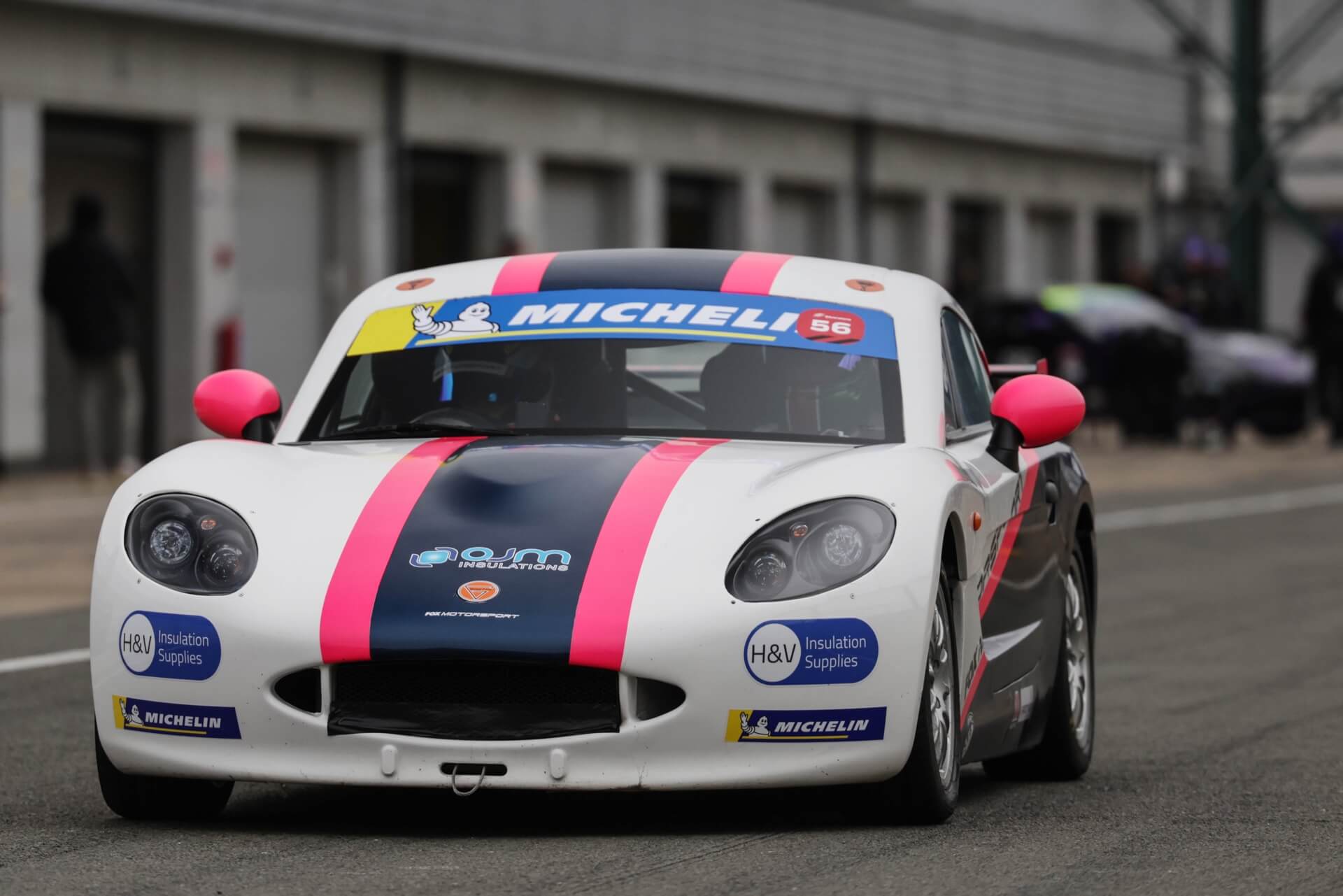 Holly is racing the Ginetta G40 Car